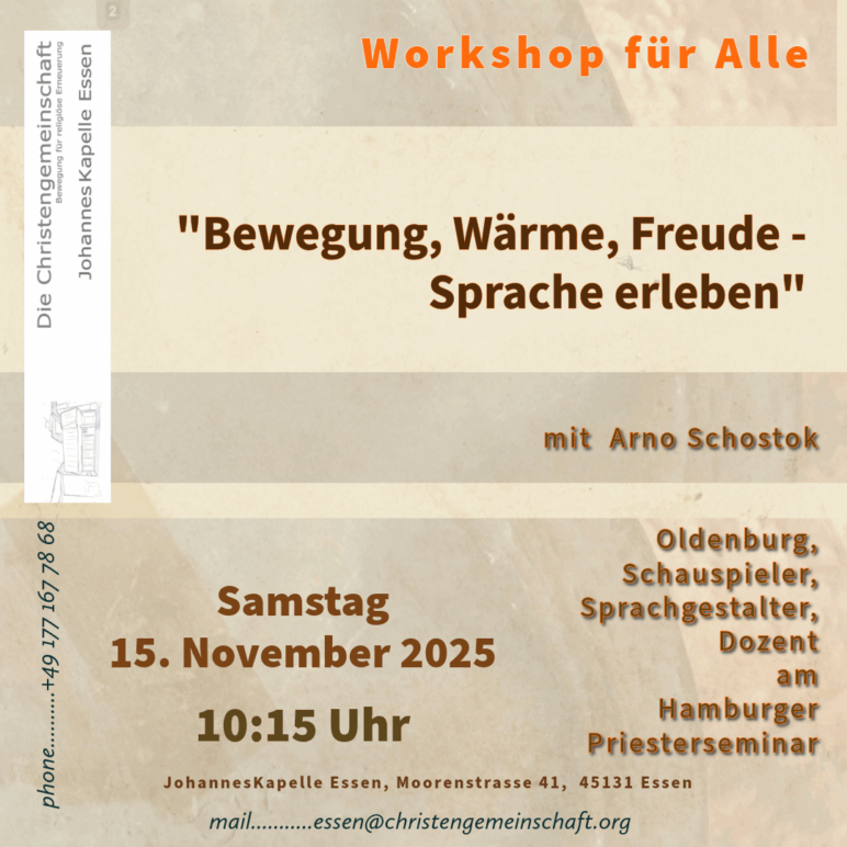 „Bewegung, Freude, Wärme ….. Sprache Erleben“                                    ein Workshop für alle