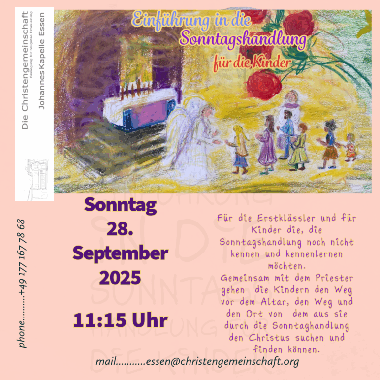 Einführung in die Sonntagshandlung für die Kinder