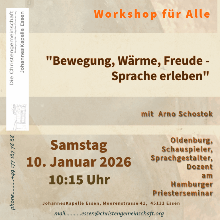 „Bewegung, Freude, Wärme ….. Sprache Erleben“                                    ein Workshop für alle