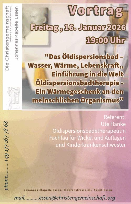 „Das Öldispersionsbad – Wasser, Wärme, Lebenskraft“