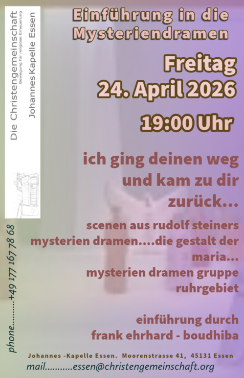 „ich ging deinen weg und kam zu dir zurück“