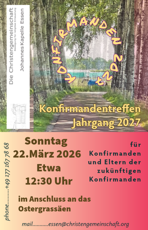 „Konfirmandentreffen Jahrgang 2027“