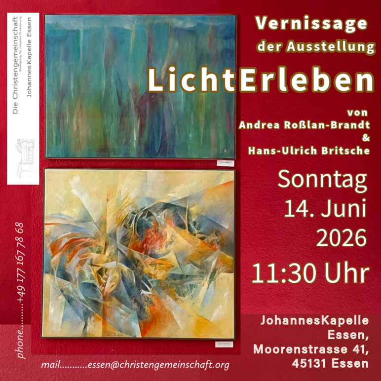 Vernissage  der Ausstellung „LichtErleben“