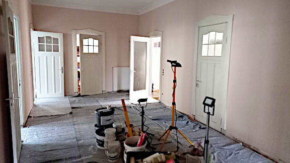 Das Foyer ist gestrichen