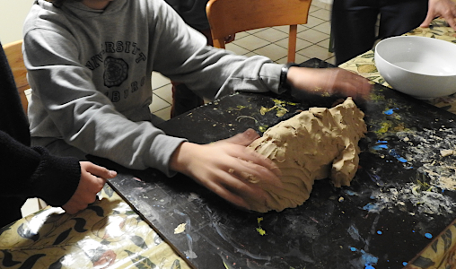 mit verbundenen Augen modellieren