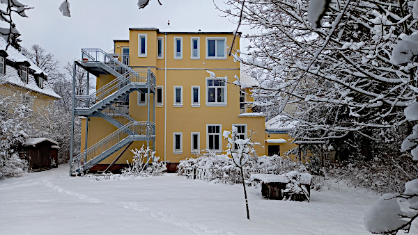 Gemeindegarten im Schnee am 4.1.2026