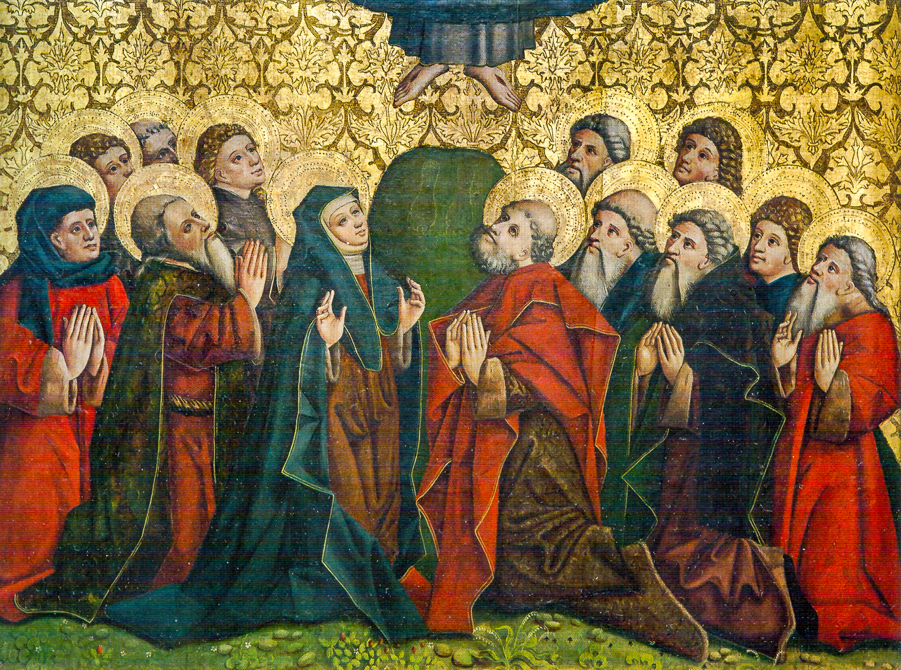 Meister des Rottweiler Hochaltars - Himmelfahrt Christi (um 1440)